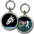 Acrylic Round Key Chain (Custom) - 3D Lenticular Image (1 3/4")